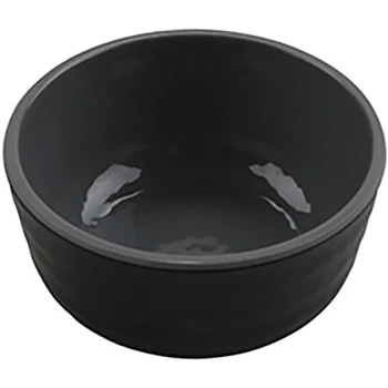 GET Roca Glazed 3 oz. Gray Melamine Sauce Dish - 72/Case