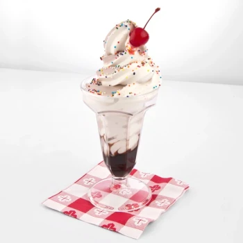 GET ICM-24-CL 5 oz. Clear Plastic Ice Cream Cup - 24/Case