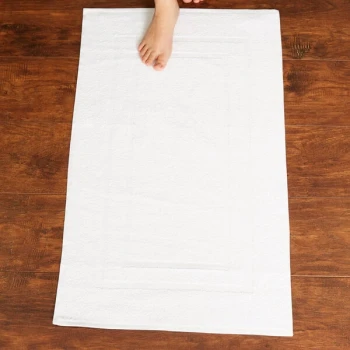 Oxford Gold Dobby 22" x 34" 86/14 Cotton / Poly Bath Mat 9 lb. - 12/Pack