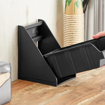 Choice Black 2-Tier Stand for Self-Serve Organizer Bins