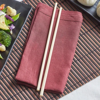 Emperor's Select 10 3/4" Ivory Melamine Chopsticks Set - 10/Pack