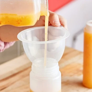 Choice 8 oz. 3" Plastic Funnel for Squeeze Bottles