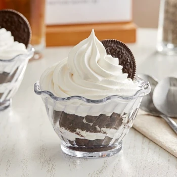 Choice 5 oz. Clear Plastic Dessert Dish - 12/Pack