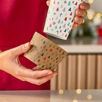 Choice 10-20 oz. Modern Christmas Coffee Cup Sleeve - 1,200/Case