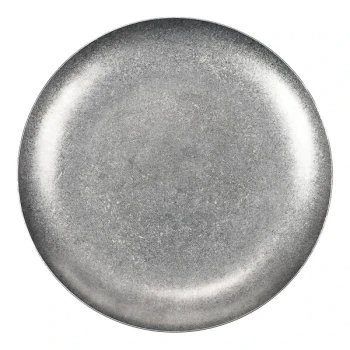 10 Strawberry Street Moab 10 1/4" Round Stainless Steel Coupe Plate - 48/Case