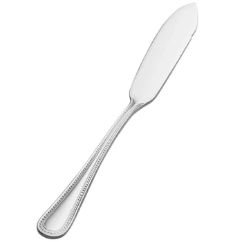 Bon Chef S1013 Sombrero 6 3/4" 18/10 Stainless Steel Extra Heavy Butter Spreader - 12/Case
