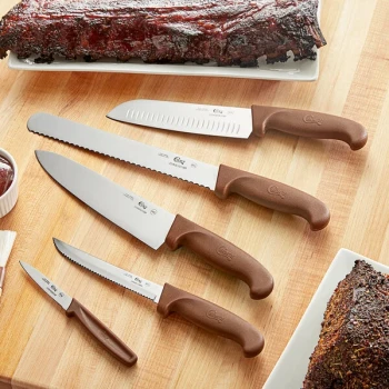 Choice 5-Piece Knife Set with Brown Handles