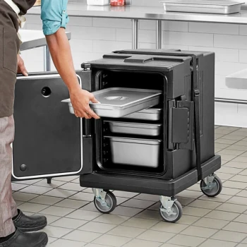 Choice Black Dolly for 6-Pan Insulated Food Pan Carrier - 330 lb. Capacity