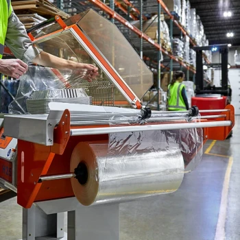 Lavex Pro 16" x 4375' 60 Gauge Polyolefin Cross-Linked Perforated Shrink Film