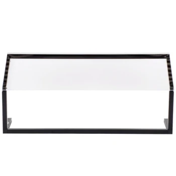 Carlisle 924803 48" x 12 1/2" Black Adjustable Single Sneeze Guard for Five Star Buffet Bars