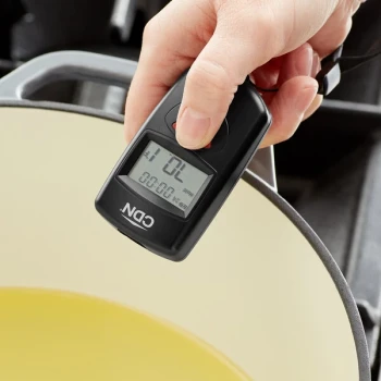 CDN IN482 Mini Digital Infrared Thermometer with 24 Hour Timer and Clock
