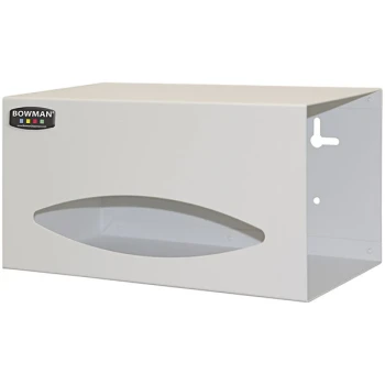 BOWMAN Dispensers Quartz Beige Powder-Coated Aluminum Wall Mount Single Roll Bag Dispenser BG009-0512