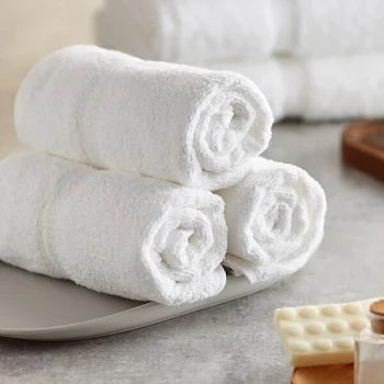 Lavex Premium 16" x 30" 100% Ring-Spun Cotton Hand Towel 4 lb. - Sample