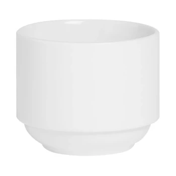 Varick Classic Cafe from Steelite International 7 oz. Bright White Stack Bouillon Cup - 12/Case