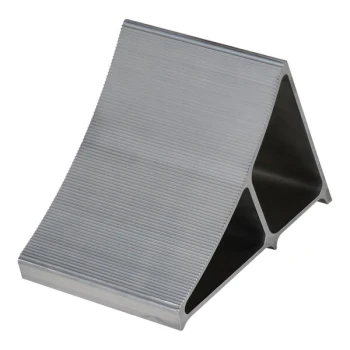 Vestil 11 3/4" x 7" x 8" Aluminum Wheel Chock with Serrated Top EALUM-7
