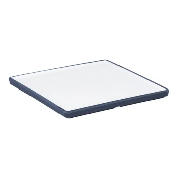 Dalebrook Trafalgar from Global Tableware Collective 8'' White and Grape Square Melamine Plate - 12/Case