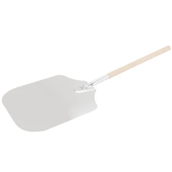 American Metalcraft 14" x 16" Aluminum Pizza Peel with 21" Wood Handle 3714