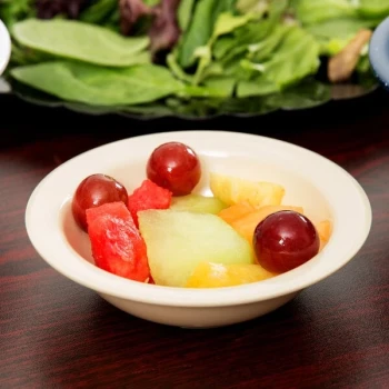 Carlisle 4353125 Dallas Ware 4.75 oz. Tan Fruit Bowl - 48/Case