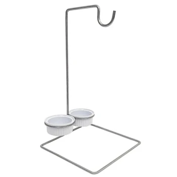 Cal-Mil 4201 Wire Single Pretzel Holder with 2 Ramekins