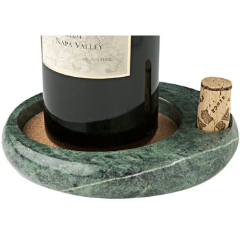 Franmara Sommeliers 6" Green Marble Wine Coaster 9228