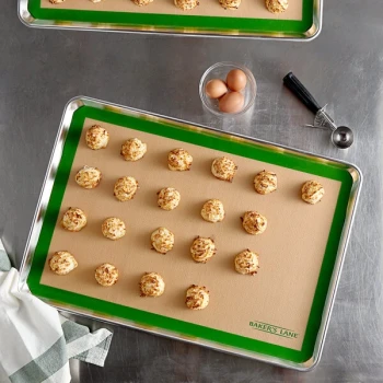 Baker's Lane 16 1/2" x 24 1/2" Full Size Heavy Duty Silicone Non-Stick Baking Mat