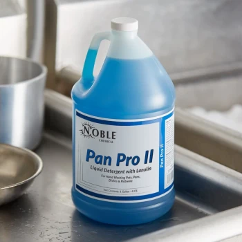 Noble Pan Pro II 1 gallon / 128 oz. Concentrated Pot & Pan Detergent with Lanolin - 4/Case