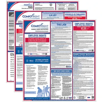 ComplyRight Bilingual Federal / English State 1 Year Labor Law Poster Service - Connecticut, Hotel / Restaurant U1200CBOCT08