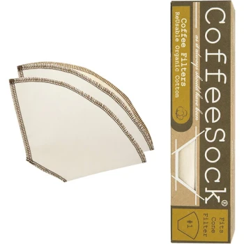 CoffeeSock Drip Cone #1 Reusable Coffee Filter C1-01 - 2/Pack