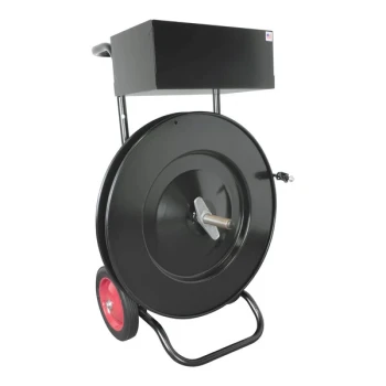 Encore Packaging Premium Mobile Oscillated-Wound Strapping Dispenser EP-3100