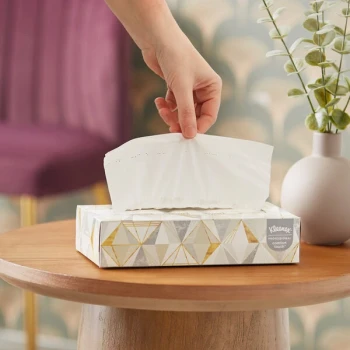 Kleenex® Professional 125-Sheet 2-Ply Flat Facial Tissue Box - 12/Case