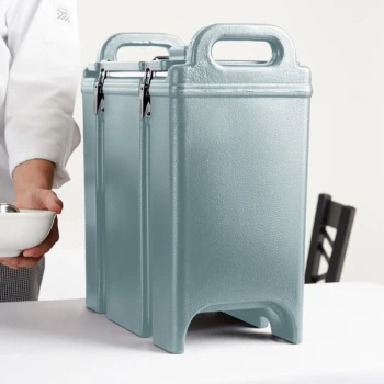 Cambro 350LCD401 Camtainer® 3.375 Gallon Slate Blue Insulated Soup Carrier