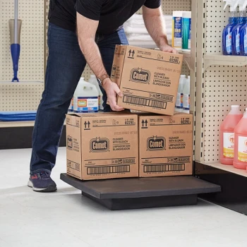 Regency 24" x 24" x 4" Black Plastic Spot Merchandiser - 750 lb. Capacity