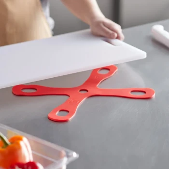 Mercer Culinary M18931 Board Buddyz™ 11 3/8" x 8 5/8" Red Non-Slip Cutting Board Grip