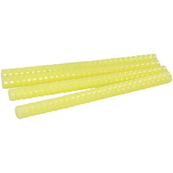 Surebonder QUAD-601 8 inch x 5/8 inch Low Temp Ribbed Tan Glue Stick - 154/Pack