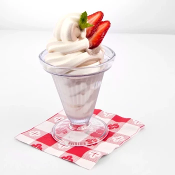 GET ICM-25-CL 6 oz. Clear Plastic Ice Cream Cup - 24/Case
