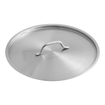 Vigor SS1 Series 16 9/16 inch Stainless Steel Replacement Lid for 40 Qt. Stock Pot