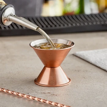 Acopa 0.5 oz. & 1 oz. Copper Classic Jigger