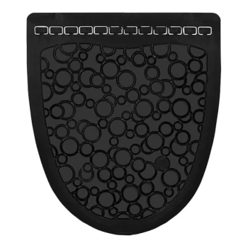 Fresh Products P-Shield PSUM-F-000I006M-00 Black Disposable Urinal Floor Mat - 6/Case