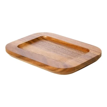 GET Heiss 8 7/8" x 6 5/8" Rectangular Wooden Underliner