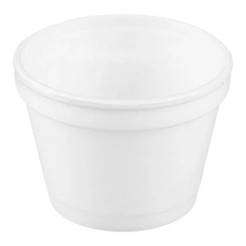 Dart 4J6 4 oz. White Customizable Foam Food Container - 1,000/Case
