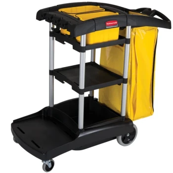 Rubbermaid® FG9T7200BLA High Capacity Janitor Cart