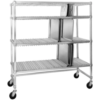 Channel FTDR-3/PP Heavy-Duty Aluminum Tray Drying Rack - 60" x 63" x 30"