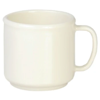 Thunder Group CR9035V 10 oz. Ivory Melamine Mug - 12/Pack