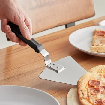 Choice 13 1/4" Extra Large Pizza Pie Server with Black Offset Handle