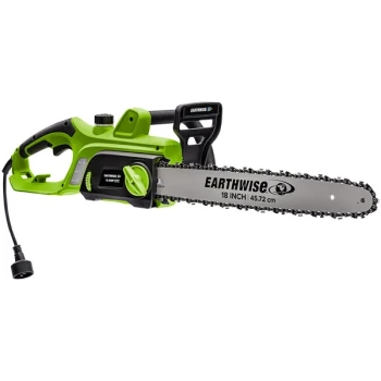 Earthwise 18" Corded Electric Chainsaw CS34018 - 120V, 60Hz, 15 Amp