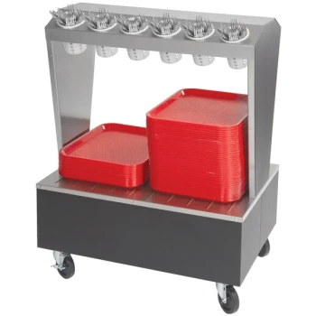 Advance Tabco BSWS-B Stainless Steel Everyday Buffet Silverware Stand