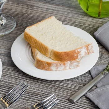 Bon Chef 1000010P Concentrics 6 1/8" White Porcelain Bread and Butter Plate - 36/Case