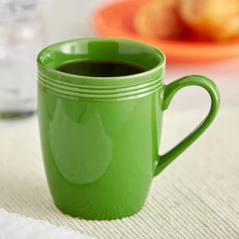 Acopa Capri 12 oz. Palm Green Stoneware Mug - 24/Case