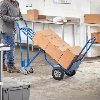 Lavex 750 lb. 3-in-1 Convertible Hand Truck with Ace-Tuf Wheels