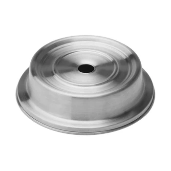 American Metalcraft 7 5/8" - 7 7/8" Satin Finish Stainless Steel Cover for Narrow and Wide Foot Plates